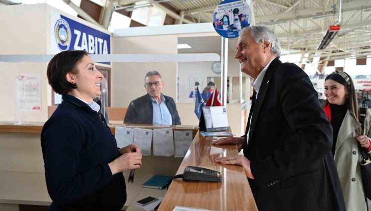 Başkan Bakkalcıoğlu terminal esnafını ziyaret etti