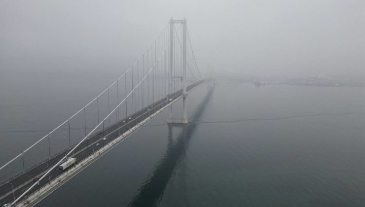 Osmangazi Köprüsü siste de güzel