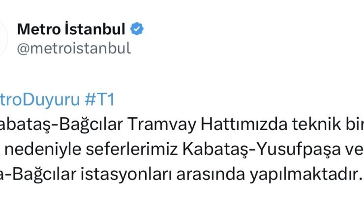 Fatih’te tramvay arızalandı, aksayan seferler nedeniyle yolcular raylardan yürüdü