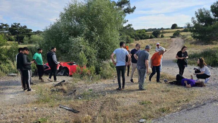 Çanakkale’de otomobil şarampole yuvarlandı: 3 yaralı