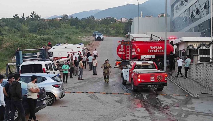 Tekstil Fabrikasında Bacada Korkunç Yangın Dehşet Yarattı