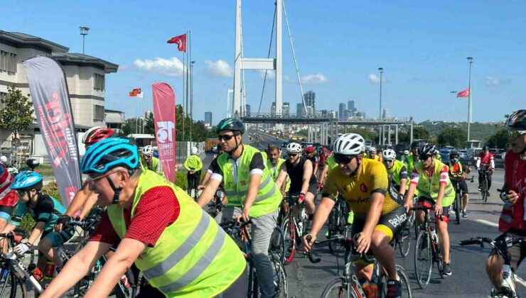 15 Temmuz’dan Gazze’ye özgürlük için pedal çevirdiler