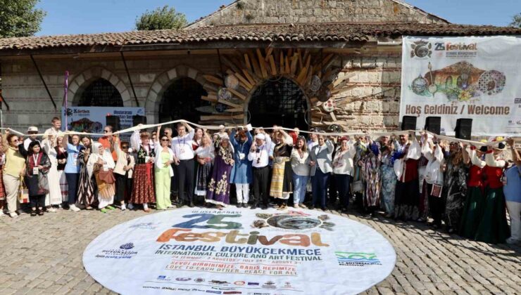 25.Uluslararası Büyükçekmece Kültür ve Sanat Festivali Uluslararası El Sanatları Sergisi açıldı
