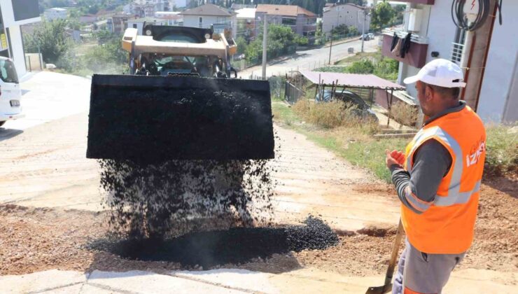 Alikahya’da hummalı asfalt çalışması