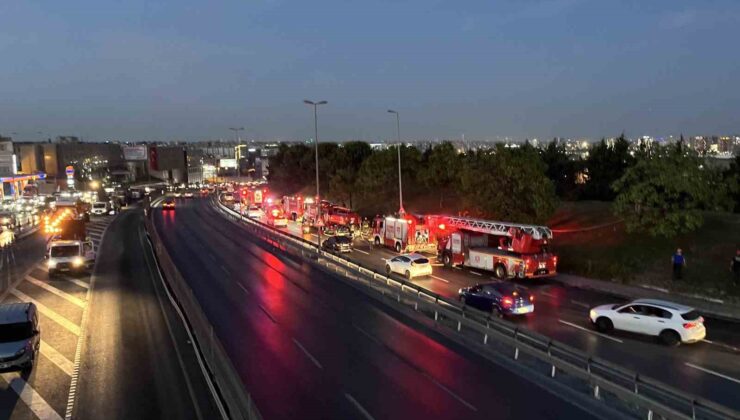 Atatürk Havalimanı çevresindeki yeşillik alanda yangın