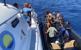 Ayvacık açıklarında 38 kaçak göçmen yakalandı