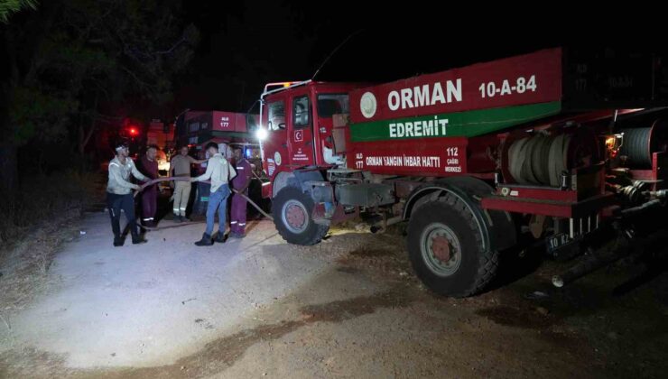 Ayvalık’taki orman yangını kontrol altına alındı