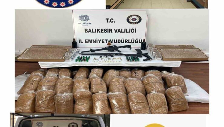 Balıkesir’de kaçak tütün operasyonu: 6 gözaltı