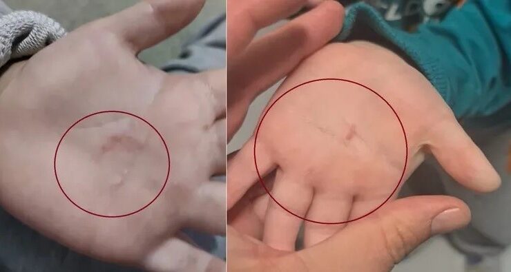 Bandırma Belediyesi’ne ait kreşteki skandal güvenlik kamerasına yansıdı