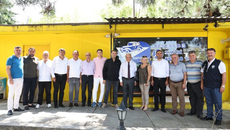 Başkan Şadi Özdemir’den taksici esnafına ziyaret