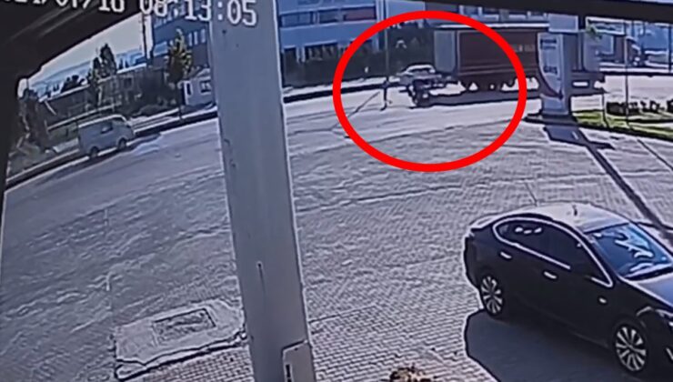 Bursa’da feci motosiklet kazası kamerada: 3 yaralı
