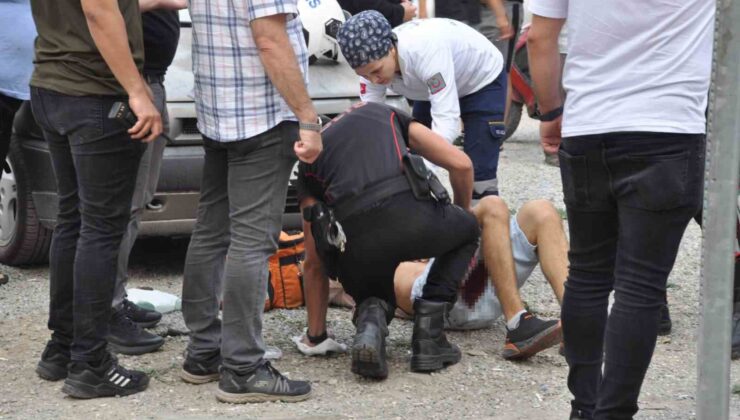 Caddede karşılaştığı husumetlisini tabancayla vurdu