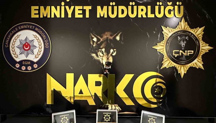 Çanakkale’de 7,5 milyon liralık uyuşturucu ele geçirildi, 2 şüpheli tutuklandı