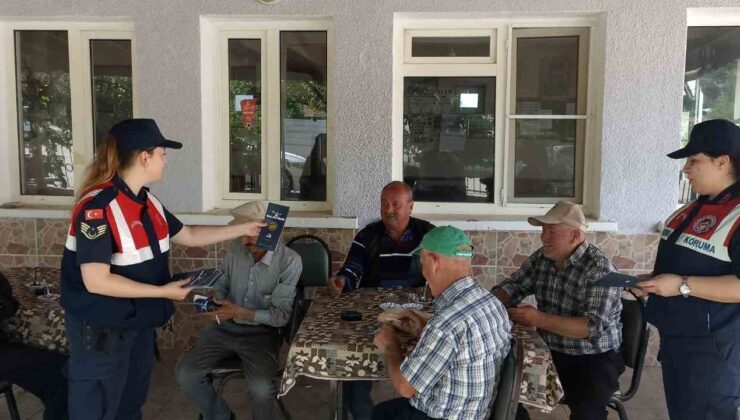 Edirne jandarması vatandaşları şiddette karşı bilgilendirdi