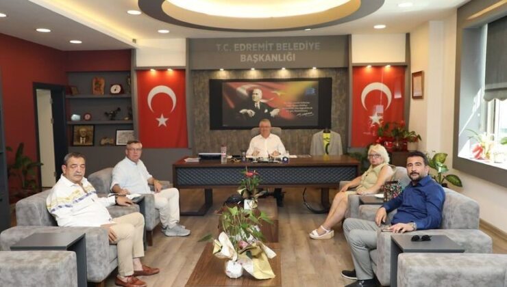 Edremit Kent Konsey’inden Başkan Ertaş’a ziyaret