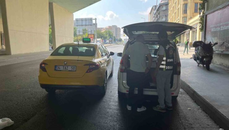 Galata Köprüsü’nde Dolmabahçe’ye gitmek isteyen turistten 600 lira isteyen taksiciye ceza
