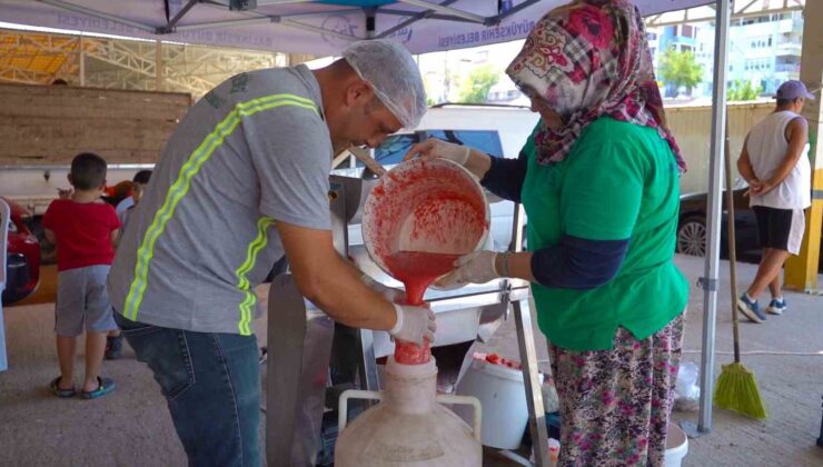 Kadınların salça mesaisi 15 gün erken başladı