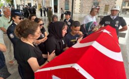 Kalp krizi geçiren polis Kızıltaş gözyaşları arasında uğurlandı