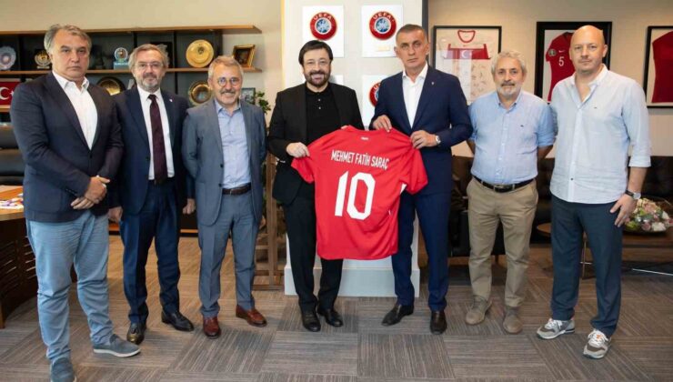 Kasımpaşa Başkanı Mehmet Fatih Saraç’tan TFF Başkanı Hacıosmanoğlu’na ziyaret