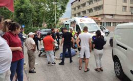 Keşan’da hafif ticari aracın çarptığı yaya yaralandı