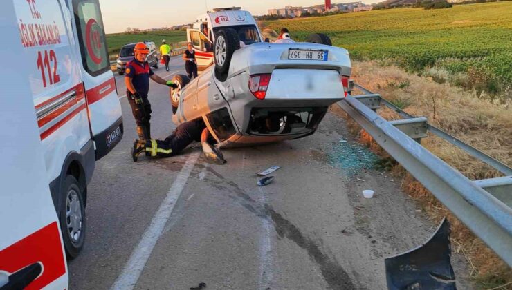 Keşan’daki trafik kazasında 2’si çocuk 4 kişi yaralandı