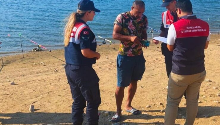 Kırklareli’nde amatör balıkçılar denetlendi