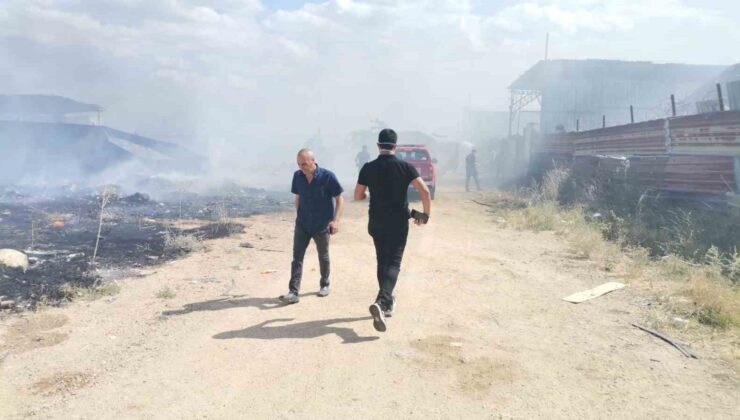 Kırklareli’nde atık toplama tesisinde yangın