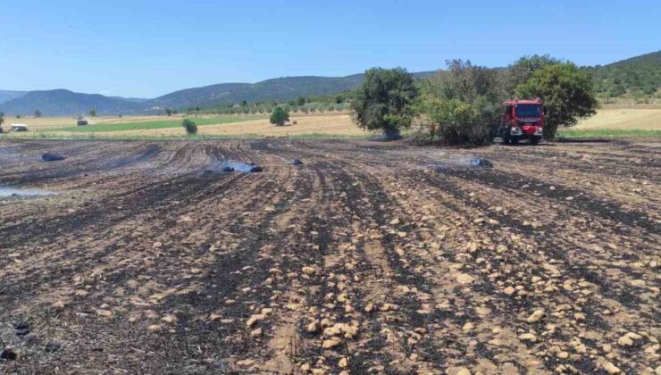 Medetli köyünde anız yangınına sebep olan kişi gözaltına alındı