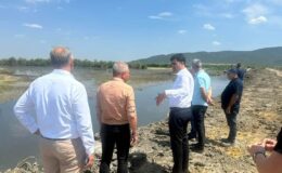 Meriç Nehri’ne deniz suyu karışmaması için set çekildi