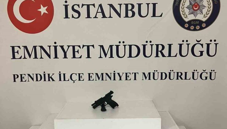 Pendik’te motosikletli genci silahla tehdit eden 2 şüpheliden biri yakalandı