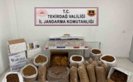 Piyasa değeri 327 bin 480 TL kaçak tütün ve tütün malzemeleri ele geçirildi