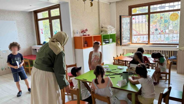 Sarıyer’de anaokulunda şok görüntüler