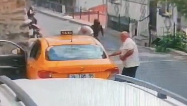 Sarıyer’de ticari taksi şoförüne silahlı saldırı: O anlar kamerada