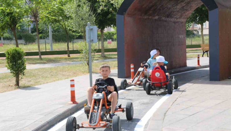Serdivan Trafik Park’ta yaz tatili heyecanı başladı