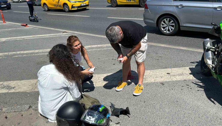 Şişli’de epilepsi krizi nedeniyle motosikletten düştü: Otobüsün altında kalmaktan son anda kurtuldu