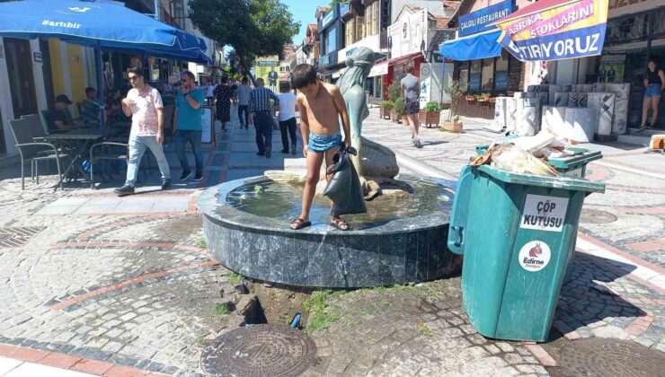 Süs havuzunda tehlikeli serinleme