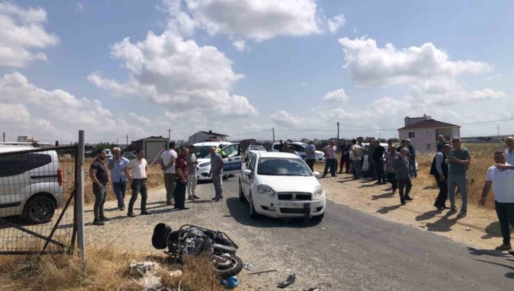 Tekirdağ’da feci kaza: 1 ağır yaralı