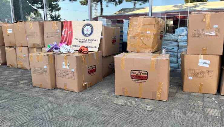 Tekirdağ’da taklit terlik operasyonu