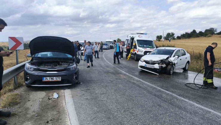 Tekirdağ’da trafik kazası: 5 yaralı