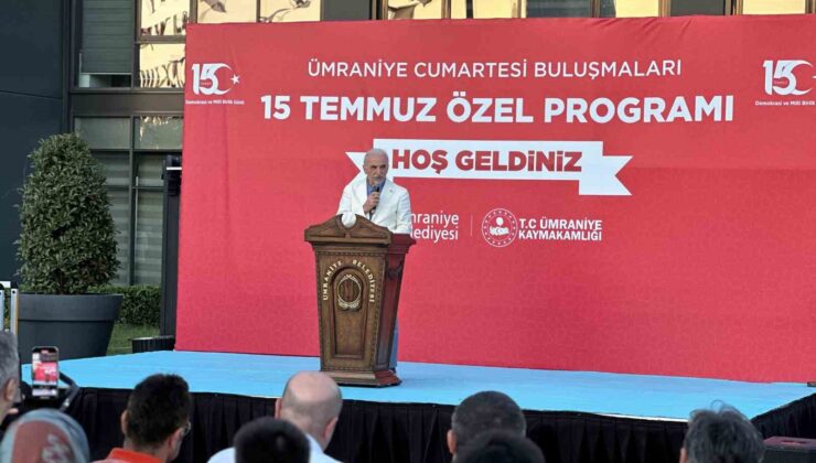 Ümraniye’de 15 Temmuz şehit ve gazileri için anma programı düzenledi