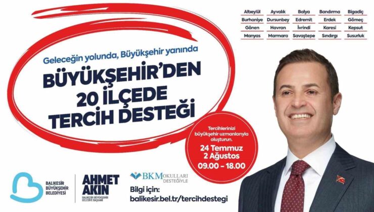 ‘Üniversite kaydına gelecek öğrencilerin, Balıkesir Büyükşehir yanında’