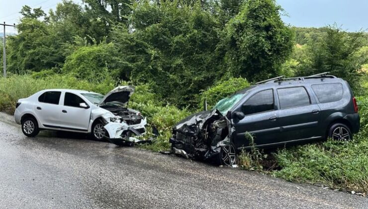 Yağışlı hava kazayı beraberinde getirdi: 6 yaralı