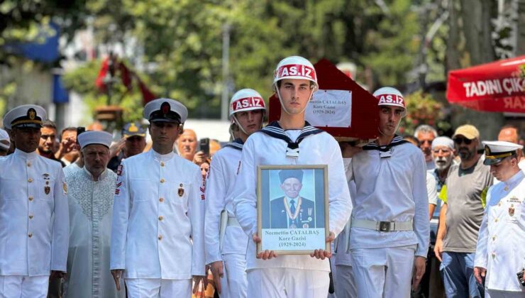 Yalova’da Kore Gazisi Çatalbaş son yolculuğuna uğurlandı