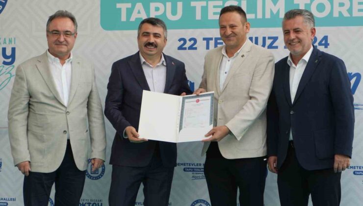 Yıldırım’da bin 237 hak sahibi tapularını teslim aldı