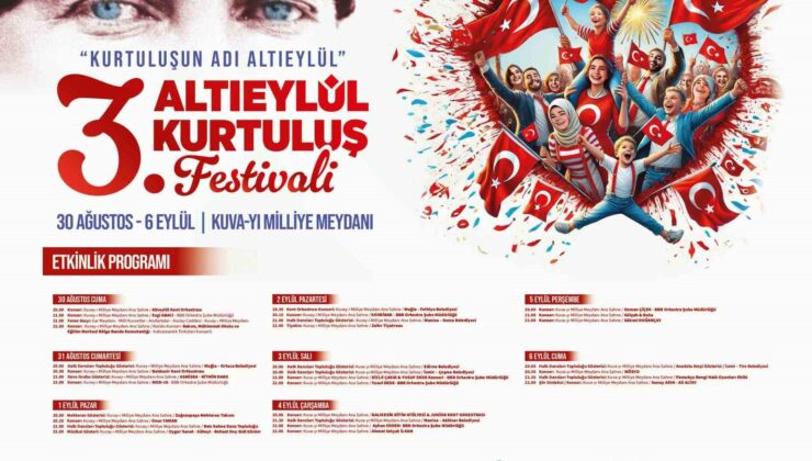 Altıeylül Belediyesi’nden coşku dolu 8 günlük kurtuluş festivali