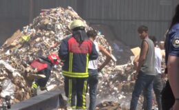 Avcılar’da kağıt geri dönüşüm deposunda korkutan yangın