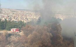Balıkesir’in Çamlık mevkiinde çıkan arazi yangını söndürüldü