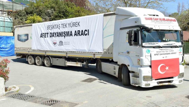 Beşiktaş Belediyesi depremzedelerin yaralarını sarmaya devam ediyor