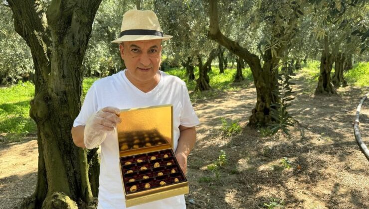 Bu da oldu… Altın kaplamalı zeytin yok satıyor