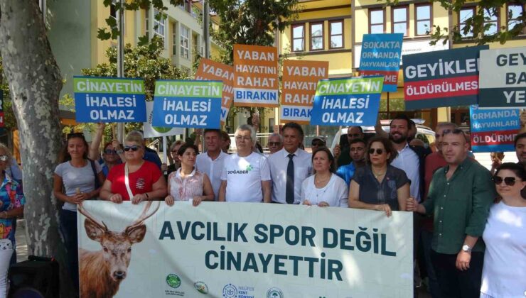 Bursa’da STK’lardan avcılık ihalesine tepki